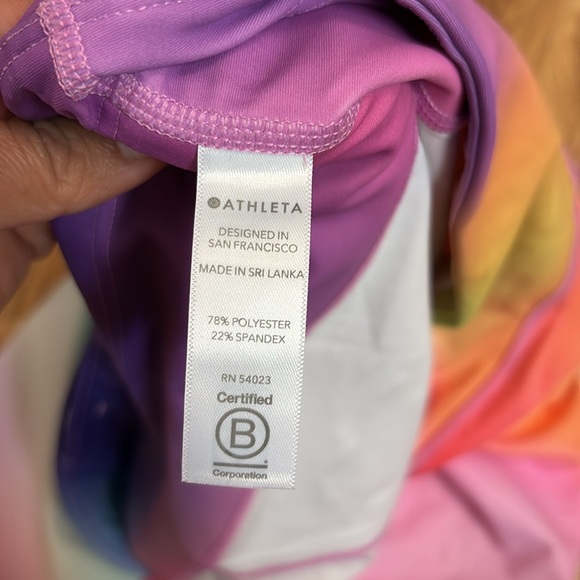 ATHLETA Love Proudly 7/8 Rainbow Ombré Leggings size XL - Picture 16 of 16